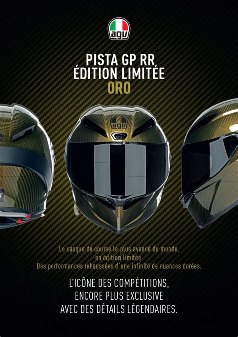 AGV Pista GP RR Oro la série limitée de casques de moto Motoshopping