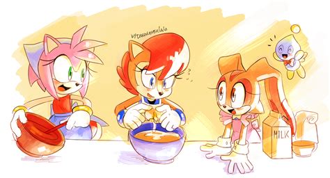 Download Archie Comics Red Hair Smile Cheese The Chao Blue Eyes Green Eyes Cooking Egg Milk