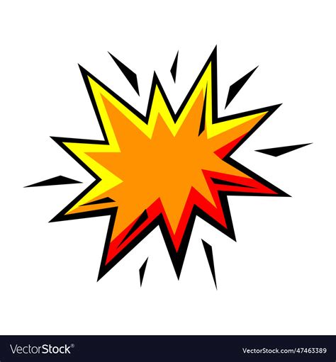 Of Cartoon Explosion Pop Art Royalty Free Vector Image