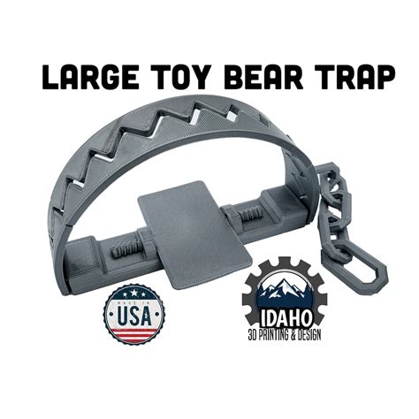 Large 10 Bear Trap great for Halloween Role Playing Cosplay Kids Toys ...