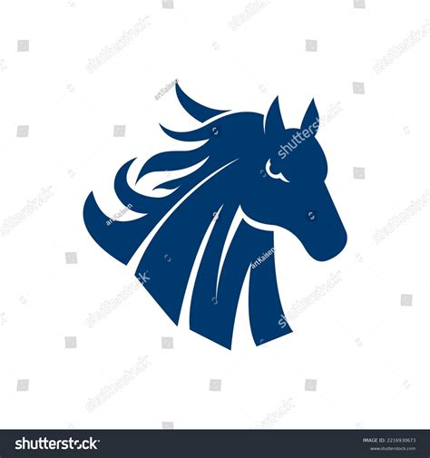 Horses Logo Design Vector Illustration Stock Vector Royalty Free