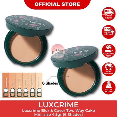 Jual Luxcrime Blur Cover Two Way Cake Mini Size Full Size Lux Crime