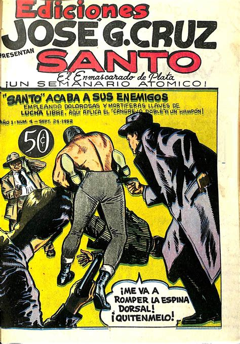 SANTO EL ENMASCARADO DE PLATA 1952 JGC 4 Ficha de número en Tebeosfera