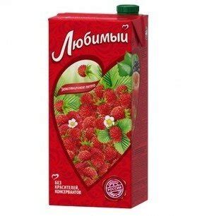 Напиток сокосодержащий Любимый Земляничное лето, 0.95 л — купить в ...