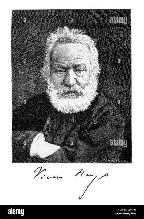 Victor Hugo French Novelist And Dramatist Portrait 19th Century