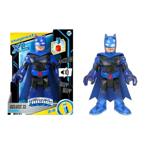 Boneco Imaginext Batman Deluxe Xl Liga Da Justi A Luz E Som Dc