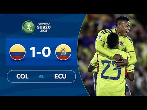 RESUMEN Colombia Sub 20 Vs Ecuador Mira Lo Mejor Del Colombia 1 0