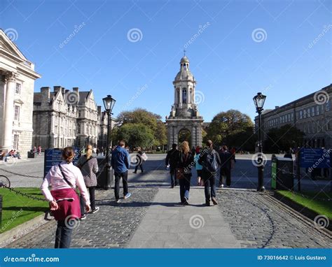 Trinity College Campus Dublin Editorial Photography - Image of europe ...