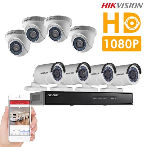 KIT Cámaras De Seguridad HD Hikvision KIT Cámaras HD 1080 Tubo Y Domo