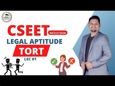 Lec Cseet Law Of Tort Legal Aptitude Youtube