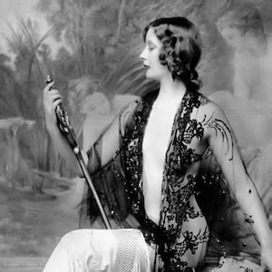 Ziegfeld Follies Blanche Satchel Monochrome Photo Print Etsy