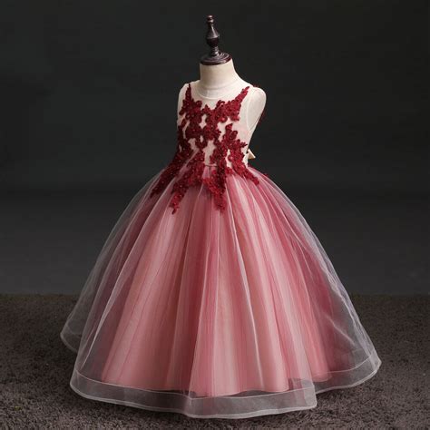 Little/Big Girls Formal Dresses Kids School Prom Gown Graduation Dress ...