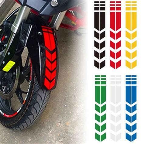 Seametal Motorcycle Reflective Stickers Stripe Fender Paste Universal Waterproof Oilproof