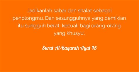 Surat Al Baqarah Ayat 45