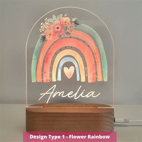 Personalised Name Childrens Night Light Christmas T Girl Nursery