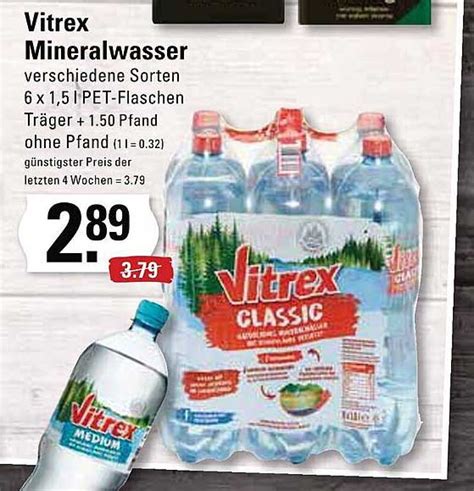 Vitrex Mineralwasser Angebot Bei Meyers Frischemarkt