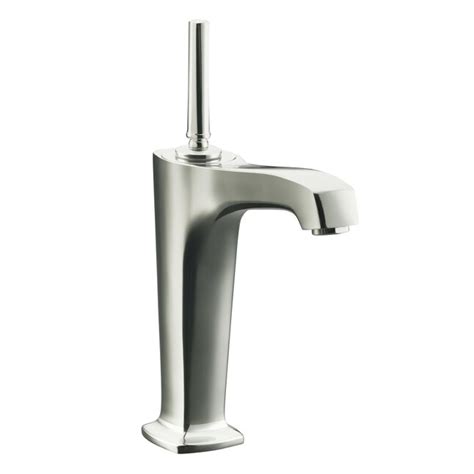 Kohler Margaux Vibrant Polished Nickel Vessel 1 Handle Bathroom Sink Faucet With Drain At