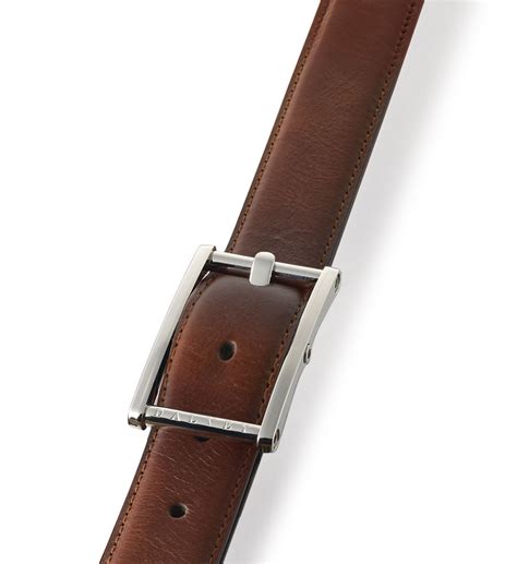 Statesman Leather Belt Brown Onyx Leather - Dalvey