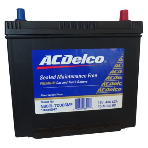 Acdelco Car Battery 12v 45ah Ns60l