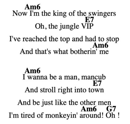 I Wan'na Be Like You Chords | Decibel Score | Guitar Chords