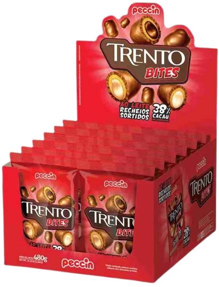 Choc Trento Mini Bites X G Ao Leite Imp Rio Dos Doces