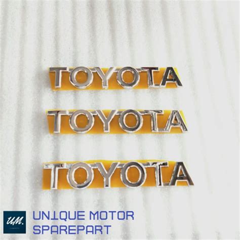 Jual Logo Emblem Tulisan Toyota Original Shopee Indonesia