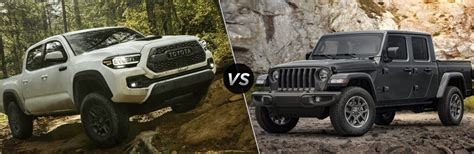 2021 Toyota Tacoma Vs 2021 Jeep Gladiator