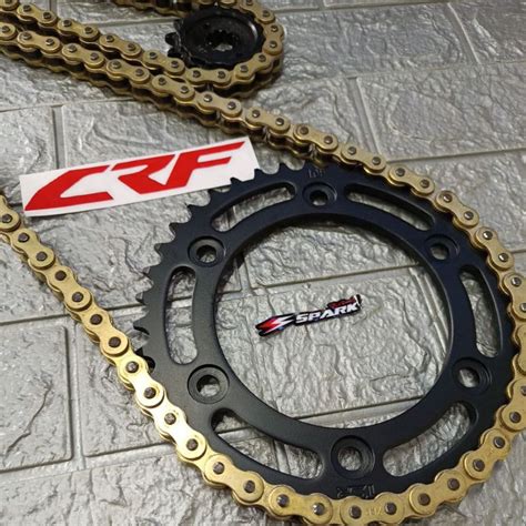 CRF250L CRF300L CRF250 RALLY SPROCKET SET WITH HEAVY DUTY GOLD CHAIN