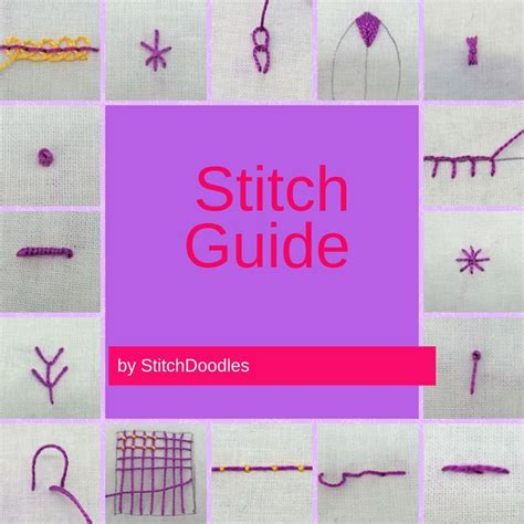 Hand Embroidery Stitch Guide 16 Stitches Hand Embroidery Kits Hand