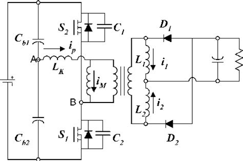 Figure From Zero Voltage Switching Half Bridge Dc Dc Converter With