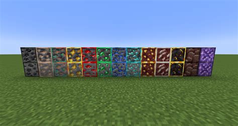 1.17 Ore Outline Minecraft Texture Pack