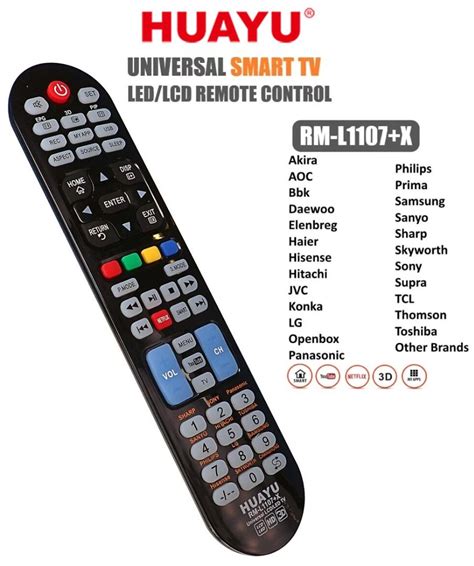 Huayu RM L1107 X Universal Led LCD TV Remote Control TV Home