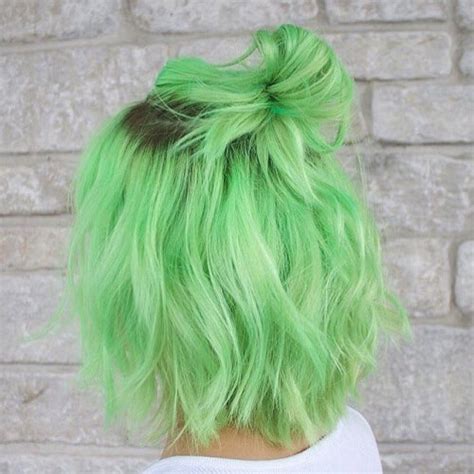 Green Pastel Hair Color