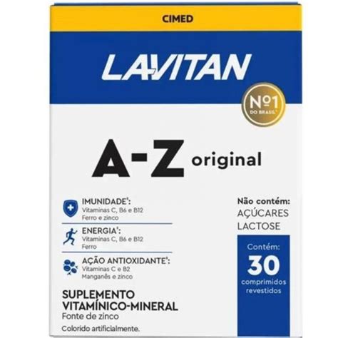 Lavitan A-z Original Para Que Serve - Suplemento Lavitan Az Original com 30 Cp | Shopee Brasil
