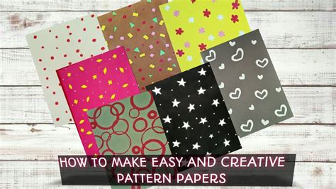 How To Make Patterned Papers At Homescrapbook Cover Create Own