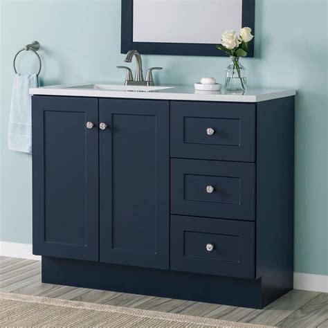 Reviews For Glacier Bay Bannister In Single Sink Deep Blue Bath