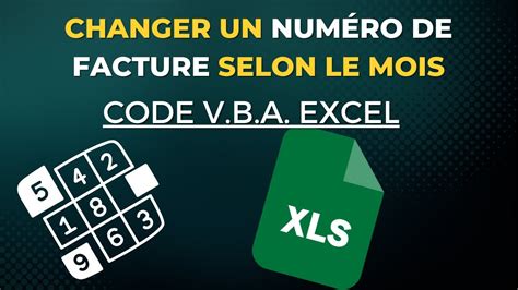 Excel Automatiser Num Ro De Facture Selon Le Mois Code Vba Youtube