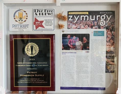 Patriot Brewery and Homebrew Supplies | Live Free and BREW!