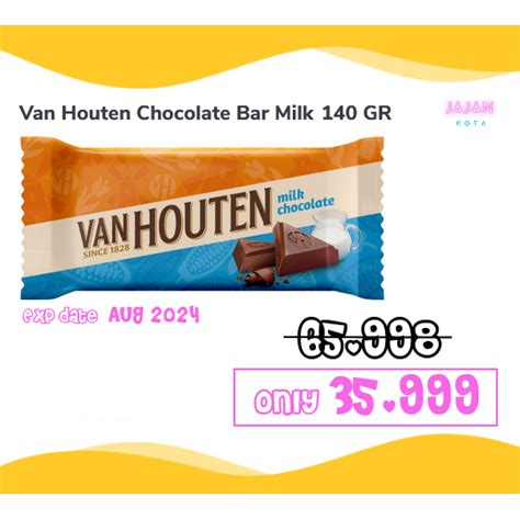 Jual Van Houten Dark Milk Chocolate 155 140 Gram Shopee Indonesia