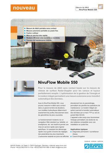 Nivuflow Nivuflow Nivus Gmbh Catalogue Pdf Documentation