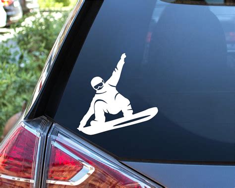Snowboarder Car Sticker Snowboarding Vinyl Decal Adventure Wall Decal