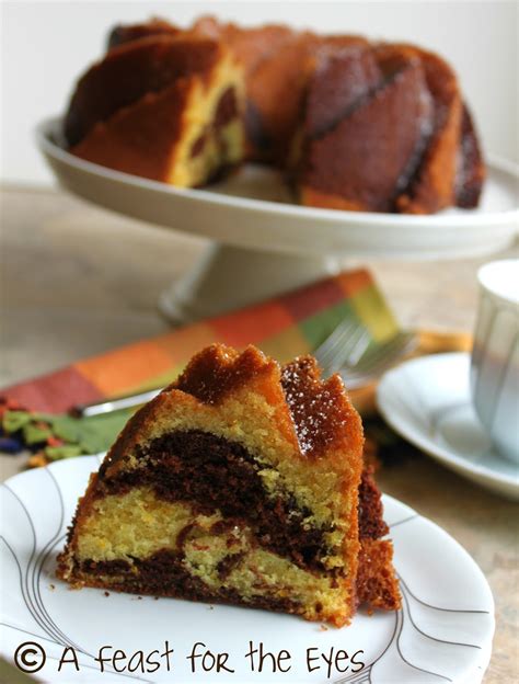 Chocolate Orange Marble Bundt Cake A Feast For The Eyes