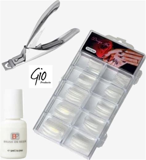 Nageltips Transparant Set Incl Nagellijm Tipknipper Voordeelprijs