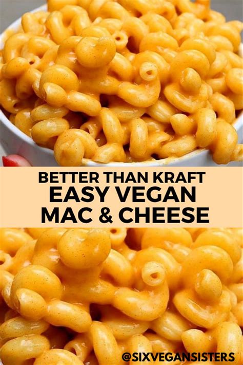 Easy Creamy Mac ‘n’ Cheese Recipe Vegan Recipes Healthy Vegan Mac And Cheese Vegetarian