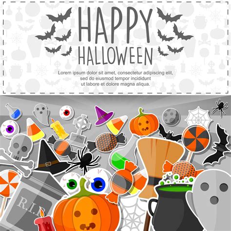 Cartoon halloween background 11062656 Vector Art at Vecteezy