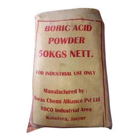 Lab Grade Industrial Boric Acid Powder 10043 35 3 50kg Hdpe Bag At Rs 165 Kg In Siliguri