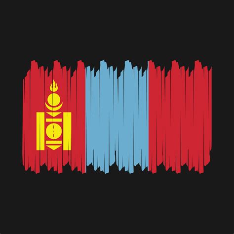 Mongolia Flag Brush Vector 20072780 Vector Art at Vecteezy