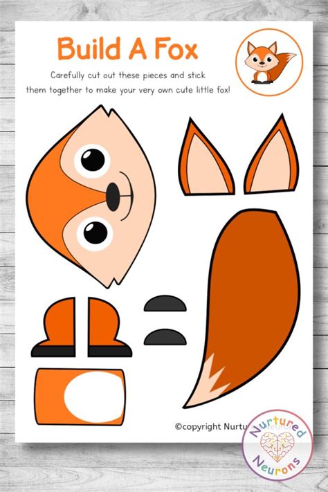 An Animal Cut Out With The Words Build A Fox