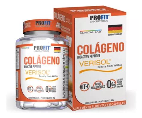 Colágeno Verisol Vitamina C Ác Hialurônico 60 Cáps Frete Grátis