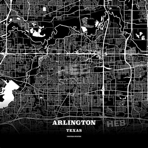 Arlington, Texas, USA map | Map poster, Poster template, Usa map